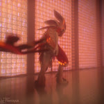 1:1 3d_(artwork) 4_ears aelaruko animated anthro avali avian bodily_fluids butt claws corridor da'vali dewclaw digital_media_(artwork) digitigrade dripping feathers fleroyut genital_fluids genitals half-closed_eyes heat_(temperature) hi_res leaking_precum looking_down male multi_ear multicolored_body narrowed_eyes nude nude_anthro nude_male penis pillar precum precum_drip precum_string presenting presenting_hindquarters rear_view red_body rubbing short_playtime solo sound sound_effects tail tapering_penis underfluffies warm_colors warm_lighting webm wings