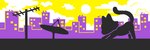 2023 3:1 ambiguous_gender banner_image city cityscape cloud day digital_media_(artwork) domestic_cat felid feline felis feral fur lgbt_pride lottory mammal nonbinary_pride_colors outside pride_color_palette pride_colors quadruped restricted_palette satellite_dish sky solo stretching sun tail