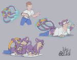 Rating: q
ID: 2468813
Date: 2020-10-31 11:15:21 -0400
Status: active
Score: 71
buckteeth feral fused_eyes generation_1_pokemon green_eyes grey_background group hivemind human human_to_feral male mammal mitosis multi_eye multi_limb multi_self multi_tail nintendo pokemon pokemon_(species) posexe purple_body rat_king rattata rodent sequence simple_background solo species_transformation splitting surprise tail teeth three_frame_image three_frame_sequence transformation transformation_sequence post #2468813