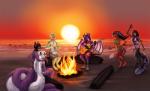 2013 4_toes 5_fingers 9_tails alena_(kaelleon) anthro arm_on_shoulder beach bent_arm bent_leg big_tail biped black_claws black_hair black_markings bonfire bottomwear bra breasts brown_hair canid canine canis cetacean choker claws clear_sky clothed clothing composing_music curved_horn darktoast detailed_background digital_media_(artwork) digital_painting_(artwork) digitigrade dipstick_tail dolphin domestic_cat dragon drum drummer european_mythology evening eyes_closed feet felid feline felis female fingers fire fish fox fur green_body green_scales grey_body grey_fur grey_scales group guitar hair hand_on_back happy horn hotpants hug huge_tail humanoid_pointy_ears in_arms jewelry jinxy_falina kinky_wolfess leopard long_hair male mammal marine markings membrane_(anatomy) membranous_wings multi_tail multicolored_body multicolored_fur multicolored_scales multicolored_tail musical_instrument mythological_creature mythological_scalie mythology necklace oceanic_dolphin open_mouth orange_body orange_fur outside pantherine partially_clothed percussion_instrument playing_guitar playing_music plucked_string_instrument procene purple_body purple_fur purple_hair purple_horn purple_scales raised_arm ridged_horn romantic romantic_ambiance romantic_couple running sand scales scalie sea seaside shaded shark shirt short_hair shorts silver_(oxsilverxo) sitting sky smile snout snow_leopard soft_shading star_(marking) string_instrument sunset swimming_trunks swimwear tail tail_markings tank_top theowlette toes toothed_whale topwear two_tone_body two_tone_fur underwear walking water wave western_dragon white_body white_fur white_scales wings wolf