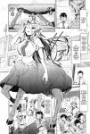 ahobaka big_breasts breasts centaur comic duo english_text equid equid_taur european_mythology female greek_mythology hi_res huge_breasts human humanoid_taur male mammal mammal_taur monochrome mythology taur text