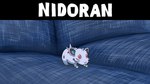 16:9 ambiguous_gender blue_body buckteeth ergomancy feral generation_1_pokemon hi_res nidoran nidoran♀ nintendo pokemon pokemon_(species) red_eyes solo standing teeth whiskers widescreen