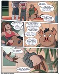 4:5 anthro arms_bent bamboo base_three_layout basil_(mikrogoat) blockage_(layout) bottomwear bra clothed clothing comic detailed_background dialogue digital_media_(artwork) domestic_pig duo english_text female five_frame_image fur hair hand_on_shoulder hi_res horizontal_blockage lagomorph leporid looking_down male mammal mikrogoat open_mouth overweight overweight_male plant rabbit reaching_out ruby_(mikrogoat) shirt shorts sitting speech_bubble standing suid suina sus_(pig) tail tail_tuft text topwear tuft underwear url