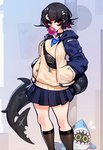 Rating: s
ID: 5381656
Date: 2025-02-18 12:05:19 -0500
Status: active
Score: 32
accessory animal_humanoid bangboo bangs black_hair blowing_bubble_gum blue_necktie bottomwear chewing_gum choker clothing digital_drawing_(artwork) digital_media_(artwork) duo ellen_joe_(zzz) eyelashes female fish fish_humanoid fish_tail footwear hair hair_accessory hairclip hand_in_pocket hi_res hood hoodie humanoid jacket jewelry knee_highs legwear long_eyelashes marine marine_humanoid mihoyo necklace necktie pleated_skirt pockets red_eyes sachiko2s school_uniform shark_humanoid shark_tail sharkboo shirt short_hair skirt socks tail tailed_humanoid thiren topwear uniform zenless_zone_zero post #5381656