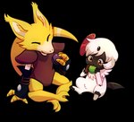 Rating: s
ID: 5184346
Date: 2024-11-15 17:59:59 -0500
Status: active
Score: 13
2018 3_fingers abra absol alpha_channel ambiguous_gender anthro biped black_tail brown_eyes claws closed_smile digital_media_(artwork) duo eating eyelashes eyes_closed feral finger_claws fingers flavia-elric food forehead_gem fur gem generation_1_pokemon generation_3_pokemon hair hi_res holding_food holding_object horn inner_ear_fluff looking_at_another mouth_closed nintendo pokemon pokemon_(species) quadruped red_horn sitting smile tail toe_claws tuft white_body white_fur white_hair yellow_body yellow_fur yellow_tail post #5184346