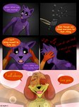 3:4 anthro blush bodily_fluids canid canine canis catnap_(poppy_playtime) comic dogday_(poppy_playtime) domestic_cat domestic_dog dustin_c english_text felid feline felis hi_res male mammal mob_entertainment poppy_playtime prototype_(poppy_playtime) smiling_critters tears text