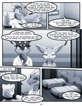 2019 ambiguous_gender anthro clothed clothing collar comic darkmirage dialogue english_text fur hair hi_res nii_otter quetzalli_(darkmirage) text vicious_kitty zaos_(anidra)