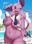 absurd_res anthro anthrofied areola beach big_breasts breasts burgerkiss clothed clothing clothing_pull conditional_dnp day detailed_background dialogue duo eeveelution english_text espeon expression_avatar eyewear female generation_2_pokemon generation_4_pokemon genitals glasses gloves handwear heart_symbol hi_res looking_at_viewer lucario male navel necktie nintendo nipples one_breast_out outside pokemon pokemon_(species) pokemorph purple_areola purple_nipples pussy raised_clothing raised_shirt raised_topwear school_uniform shirt solo_focus text thong topwear translucent translucent_clothing under_boob underwear underwear_pull uniform