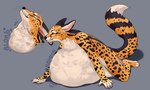 Rating: q
ID: 3833495
Date: 2023-01-25 13:38:22 -0500
Status: active
Score: 37
anthro belly big_belly black_body black_fur black_spots black_stripes blue_eyes cheek_tuft cheetah closed_smile core countershade_torso countershading cutaway digestion_noises eyebrows eyes_closed facial_tuft felid feline fully_inside fur glistening glistening_eyes green_eyes hi_res huge_belly king_cheetah long_ears lying male mammal markings mouth_closed neck_bulge on_front roobin simple_background smile solo spots spotted_arms spotted_legs spotted_markings spotted_tail striped_body striped_fur striped_markings striped_tail stripes swallowing tail tail_markings tuft vore whiskers white_body white_fur yellow_body yellow_fur post #3833495