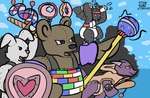 Rating: s
ID: 5620351
Date: 2025-06-04 09:35:28 -0400
Status: active
Score: 15
2024 accessory animate_inanimate anthro arm_floatie armor baby_powder balloon bat bear biped bottle buckteeth charging clean_diaper clothed clothing cloud colored container controller dated diaper digital_media_(artwork) donut_balloon fangs featureless_feet featureless_hands feet flat_colors floatie game_controller grenade_belt group headband heart_symbol hi_res horn inflatable jumping kobold lagomorph lego lego_brick leporid living_plushie m3g4 male mammal melee_weapon milestone_celebration number onesie paddle_ball paper_roll plushie pointing_forward rabbit rattle running scalie scepter shield signature silhouette stitch_(sewing) sword teeth toy_sword weapon wearing_diaper white_diaper wings post #5620351
