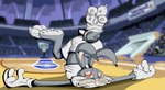 anthro basketball basketball_uniform bugs_bunny claws clothing feet foot_fetish foot_focus lagomorph leporid looney_tunes male mammal paws rabbit robinthefox soles solo sportswear toes uniform warner_brothers