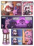 007delta 2019 absurd_res anthro blush brahkest comic detailed_background dialogue digital_media_(artwork) eeveelution english_text espeon eyewear fan_character female feral generation_2_pokemon generation_7_pokemon glasses hi_res ian_veldime lycanroc male midnight_lycanroc nintendo pokemon pokemon_(species) pokemon_mystery_dungeon scarlet_mauve screamoshaymin semi-anthro shaded shocked spike_chunsoft text wanderlust