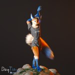 1:1 3d_(artwork) anthro bulge c4d cinema_4d_(artwork) clothing daytia digital_media_(artwork) fluffy fur hair hi_res male pose posed rexouium solo tail