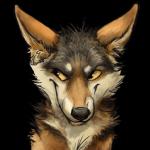 1:1 2016 >:) alpha_channel ambiguous_gender black_body black_eyes black_fur black_nose brown_body brown_fur canid canine canis coyote digital_media_(artwork) evil_face feral front_view fur headshot_portrait icon kenket looking_aside mammal multicolored_body multicolored_fur portrait reaction_image simple_background smile solo sticker tan_sclera transparent_background white_body white_fur yellow_sclera