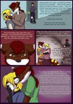 2015 ailurid anthro babystar biped bodily_fluids canid canine canis clothing comic crying detailed_background dialogue digital_media_(artwork) english_text eyes_closed female fox fur gemma_polson group hair hi_res hybrid jack_murdock male mammal nicole_murdock rasile_murdock red_panda shirt sobbing souffle_murdock standing tears text topwear wolf young young_anthro zeezee_murdock