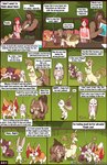 2024 amber_(fuf) angry anthro bandicoot blue_eyes blush breasts brown_eyes brown_hair brown_nose buckteeth canid canine clothed clothing comic covering covering_self dan_(fuf) dipstick_ears ear_markings elliot_(fuf) english_text eyes_closed female feral fox fuf fur green_hair group hair hi_res human inner_ear_fluff kyra_(fuf) liam_(fuf) male mammal marsupial midriff multicolored_ears murid murine navel open_mouth outside pink_nose purple_body purple_fur rat red_eyes red_hair reptile rita_(fuf) rodent scalie shirt snake tail tail_tuft tank_top teeth tesla_(fuf) text topwear tuft yellow_body yellow_fur