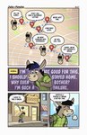 2024 anthro asinus backpack bottomwear clothing comic detailed_background donkey english_text equid equine eyes_closed guayodraws hi_res julio_(julio_&_poncho) male mammal map outside oxxo pants sad shirt solo text topwear walking