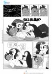 2015 anthro anthrofied black_and_white blush clothing comic dialogue digital_media_(artwork) dragon ellipsis english_text equid equine female friendship_is_magic hasbro hi_res horn male mammal monochrome my_little_pony mythological_creature mythological_equine mythological_scalie mythology pia-sama pupils rarity_(mlp) scalie slit_pupils speech_bubble spike_(mlp) text unicorn url