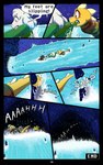 absolutedream absurd_res asriel_dreemurr boss_monster_(undertale) bovid caprine comic dialogue english_text frisk_(undertale) hi_res human lizard mammal monster_kid raining reptile river scalie text undertale undertale_(series) water