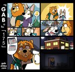 aircraft airplane anthro apartment black_body black_fur calendar canid canine canis cellphone chow_chow circled circled_date city clothed clothing comic crossed_out_date dark_room dialogue domestic_dog duo electronics eyebrows eyewear fur gab_(comic) gabshiba glasses herding_dog holding_cellphone holding_object holding_phone inside korg_(gabshiba) looking_at_cellphone looking_at_object looking_at_phone male mammal multicolored_body multicolored_fur open_mouth orange_body orange_fur outside pastoral_dog phone pictographics purple_tongue romantic romantic_couple sad shocked solo spitz text thick_eyebrows tongue url vehicle walking wang_chow wearing_glasses welsh_corgi white_body white_fur writing_on_calendar writing_on_object