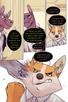 2:3 bastriw canid canine canis comic dialogue domestic_dog english_text hairless hairless_dog herding_dog hi_res male mammal manu_(bastriw) pastoral_dog primitive_dog punch text welsh_corgi xoloitzcuintli yellow_eyes young