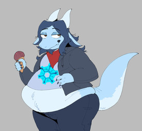 Rating: q
ID: 5598348
Date: 2025-05-25 20:33:02 -0400
Status: active
Score: 0
ace_(kamex) anthro big_butt blue_body blue_fur blue_hair bottomwear bovid butt caprine claws clothed clothing dark_eyelids dessert dragon ear_piercing ear_ring facial_hair floppy_ears food fur goat goatee hair hand_on_belly hi_res hybrid ice_cream ill_fitting_clothing jacket kerchief long_hair long_tail male mammal moobs mythological_creature mythological_scalie mythology oshyfriend overweight pants piercing ring_piercing scalie shirt simple_background solo standing sweater tail time_gear tongue topwear white_body white_fur post #5598348