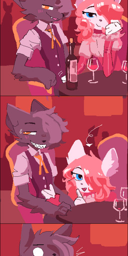Rating: e
ID: 5116537
Date: 2024-10-15 11:39:00 -0400
Status: active
Score: 261
absurd_res anthro black_border blep blue_eyes border clothing collared_shirt container cup domestic_cat dress dress_shirt drinking_glass duo felid feline felis fellatio female fur furniture glass glass_container glass_cup grey_body grey_fur grin hi_res implied_oral male male/female mammal oral penile public public_sex restaurant sex shirt shush smile stealth_sex table tongue tongue_out topwear vest virteil white_body white_eyes white_fur wine_bottle wine_glass post #5116537