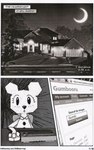 2013 anthro bear billmurray black_and_white building cartoon_network comic computer crescent_moon electronics english_text female hi_res house internet mammal monochrome moon night paper paper_creature searching solo surprised_expression teri_(tawog) text the_amazing_world_of_gumball url