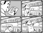 absurd_res anthro bat bleach_(object) border bread cheese comic comic_panel dairy_products dan_(danglebat) danglebat defeated food fruit hi_res humor implied_suicide joke kristalkarma lettuce male mammal monochrome plant sad shelf smile solo suicide_attempt supermarket text tomato vegetable white_border