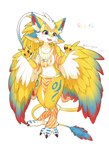 Rating: s
ID: 4945547
Date: 2024-07-27 05:43:32 -0400
Status: active
Score: 98
2024 3_fingers 3_toes 4_ears absurd_res anthro armwear avali avian biped black_claws blue_body blue_ears blue_feathers blue_fur blue_markings blue_tail blue_wings bottomwear bracelet breasts cheek_tuft chinese_text circlet claws clothed clothing colored countershade_face countershade_fur countershade_legs countershade_torso countershading cute_fangs digitigrade facial_tuft fangs feathered_wings feathers feet female female_anthro finger_claws fingers fluffy fluffy_ears front_view full-length_portrait fur head_feathers head_tuft heel_claw hi_res inner_ear_fluff jewelry kemono leg_markings legwear loincloth looking_at_viewer markings medium_breasts midriff multi_ear multicolored_body multicolored_ears multicolored_feathers multicolored_fur multicolored_tail multicolored_wings necklace open_mouth open_smile orange_armwear orange_clothing orange_legwear pink_tongue portrait pupils purple_eyes rainbow_(shiokisylvia) red_body red_feathers red_inner_ear red_tail red_wings shaded shiokisylvia signature simple_background smile solo standing tail tail_tuft tassels teeth text toe_claws toes tongue translated tuft white_background white_body white_countershading white_feathers white_fur white_inner_ear white_inner_ear_fluff white_wings winged_arms wings yellow_body yellow_ears yellow_feathers yellow_fur yellow_tail yellow_wings post #4945547