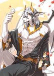 Rating: s
ID: 5661139
Date: 2025-06-22 18:22:14 -0400
Status: active
Score: 9
abs ambiguous_feral ambiguous_gender anthro avian blush clothed clothing dragon duo feral grey_hair hair hi_res horn looking_at_viewer male male_anthro membrane_(anatomy) membranous_wings muscular muscular_anthro muscular_male mythological_creature mythological_scalie mythology open_clothing open_topwear papayafurry pecs scalie topwear white_body white_wings wings yellow_eyes yellow_horn post #5661139