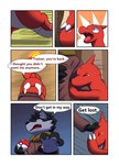 charmeleon comic darrow0 english_text fire forest generation_1_pokemon hi_res nintendo plant pokeball pokemon pokemon_(species) speech_bubble text tree