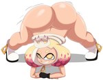 absurd_res ass_up big_butt biped bottomless butt cephalopod clothed clothing female hi_res huge_butt humanoid inkling jack-o'_pose looking_at_viewer marine mechspazer mollusk nintendo pearl_(splatoon) pose smile solo splatoon