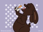 Rating: q
ID: 5536005
Date: 2025-04-28 10:46:06 -0400
Status: active
Score: 25
2025 4:3 achromasloth ambiguous_gender animate_inanimate anthro bear belly belly_expansion candy chocolate dessert digital_drawing_(artwork) digital_media_(artwork) exclamation_point expansion flat_chested flat_colors food food_creature group gummy_(food) lagomorph leporid living_candy living_chocolate mammal micro multiple_prey oral_vore pawpads rabbit signature size_difference teeth vore post #5536005