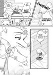 absurd_res anthro atlantica0208 bed bedroom black_and_white blush canid canine clothing comic dialogue disney duo ears_down english_text female fox furniture hard_translated hi_res judy_hopps lagomorph leporid male mammal monochrome necktie nick_wilde pivoted_ears police police_uniform rabbit red_fox text translated true_fox uniform zootopia