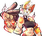 Rating: s
ID: 5563561
Date: 2025-05-11 00:20:43 -0400
Status: active
Score: 24
2025 absurd_res amber_eyes anthro armband armor biceps big_breasts bottomwear breasts canid canine canis clothed clothing collar dog_knight_rpg domestic_dog female ferrosaas fur gauntlets_(weapon) hair halter_top herding_dog hi_res mammal midriff mohawk muscular muscular_female nix_(ceehaz) pastoral_dog pauldron shorts simple_background snap solo spiked_collar spikes tan_body tan_fur toothy_grin welsh_corgi white_hair post #5563561