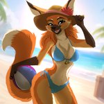 Rating: s
ID: 5594064
Date: 2025-05-24 00:16:52 -0400
Status: active
Score: 54
1:1 anthro ball beach beach_ball big_breasts bikini bikini_bottom bikini_top breasts canid canine canis clothed clothing cocked_hip digital_media_(artwork) el-gallo female fox fur hair hat headgear headwear hi_res holding_ball holding_object inflatable looking_at_viewer mammal midriff navel outside plant playful sand seaside smile solo standing swimwear tail tree two-piece_swimsuit water post #5594064