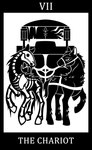 2016 ambiguous_feral ambiguous_gender animated_skeleton black_and_white black_border bloodborne bone border bridle card chariot_(vehicle) digital_drawing_(artwork) digital_media_(artwork) duo ears_up english_text equid equine eye_contact feral fetlocks fromsoftware fur harness head_turned hi_res hooves horse looking_at_another major_arcana mammal mane monochrome number pupils quadruped raised_hoof rib_cage roman_numeral shoulder_pads silhouette simple_background skeleton skull sony_corporation sony_interactive_entertainment spine standing sunnyclockwork tail tarot tarot_card text the_chariot_(tarot) undead vertebrae white_background white_text