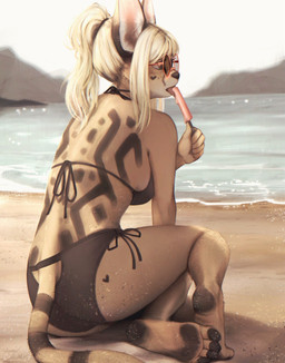 Rating: s
ID: 5620047
Date: 2025-06-04 04:16:14 -0400
Status: active
Score: 87
4_toes 5_fingers anthro barefoot beach bikini blonde_hair breasts butt butt_focus clothed clothing dessert detailed detailed_background digital_media_(artwork) eyewear feet felid feline felis female fingers food foot_focus full-length_portrait fur glasses hair hi_res holding_food holding_object holding_popsicle humanoid_feet humanoid_hands ice_cream licking licking_popsicle mammal markings nerd pawpads plantigrade plantigrade_pawpads ponytail popsicle portrait ring_(marking) ringed_tail sand scenery seaside serval side_boob sitting sitting_on_ground soles solo spots spotted_body striped_markings striped_tail stripes swimwear tail tail_markings toes tongue tongue_out two-piece_swimsuit wavei yellow_body yellow_fur post #5620047