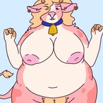 1:1 animated animated_png anthro big_breasts bodily_fluids breasts female hi_res huge_breasts lactating lunamente obese obese_female overweight overweight_female short_playtime solo tagme teats udders