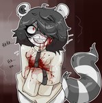 Rating: q
ID: 5612121
Date: 2025-05-31 17:45:52 -0400
Status: active
Score: 17
2025 anthro blood blood_on_clothing blood_on_face bodily_fluids bottomless cerise_(e254e) clothed clothing crazy_eyes crazy_laughing crazy_smile eye_patch eyebrow_through_hair eyebrows eyewear female gore gorebunny grin hair hair_over_eye hi_res insane mammal mental_illness nosebleed one_eye_obstructed outline procyonid raccoon raised_inner_eyebrows red_eyes restraints sharp_teeth signature smile solo straitjacket tail teeth translucent translucent_hair tremble_lines white_outline post #5612121