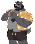 Rating: s
ID: 5463326
Date: 2025-03-29 03:42:34 -0400
Status: active
Score: 11
2024 anthro bear beard belly black_hair bottomwear brown_bottomwear brown_clothing brown_shorts bweno_v chest_tuft claws clothed clothing container cup drinking drinking_straw eyebrow_scar eyebrows facial_hair facial_scar finger_claws floral_pattern fur grey_body grey_fur hair hi_res holding_container holding_cup holding_object male mammal mustache navel open_clothing open_shirt open_topwear pecs pubes scar shirt shorts simple_background small_tail snout snout_scar solo tail topwear tuft ursine white_background yellow_clothing yellow_shirt yellow_topwear post #5463326
