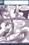 2013 ask_blog comic crown cutie_mark dialogue english_text equid equine feathered_wings feathers female feral friendship_is_magic greyscale hasbro headgear horn john_joseco mammal monochrome my_little_pony mythological_creature mythological_equine mythology princess princess_celestia_(mlp) quadruped royalty seductive signature solo tail text tumblr winged_unicorn wings