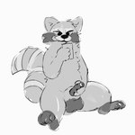 1:1 animated anthro electronics guardians_of_the_galaxy male mammal marvel masturbation pawfunk_(artist) phone procyonid raccoon rocket_raccoon short_playtime solo