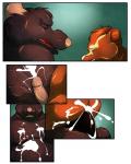 2014 4:5 absurd_res anal anal_penetration anthro balls belly bellyjob big_dom_small_sub big_penis black_body black_fur bodily_fluids brown_body brown_fur chipmunk comic cum cum_in_ass cum_inside cum_on_belly cum_on_body cum_on_chest cum_while_penetrated dominant donryu duo ejaculation erection eyes_closed fur genital_fluids genitals ground_squirrel hands-free hi_res hug larger_male male male/male male_penetrated male_penetrating male_penetrating_male mammal murid murine muscular nude open_mouth penetration penis pink_body pink_nose pink_skin rat rodent sciurid sex size_difference smaller_male standing teeth tongue