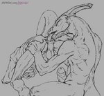 2023 2d_animation anal animated anthro anus ass_up athletic athletic_anthro athletic_male balls biped bottomless bottomless_anthro bottomless_male butt butt_grab clothed clothing deep_rimming digital_media_(artwork) dinosaur duo erection foreskin genitals greyscale hadrosaurid hand_on_butt hoodie humanoid_genitalia humanoid_penis klongi male male/male monochrome nude_anthro nude_male oral ornithischian ornithopod parasaurolophus penis perineum prehistoric_species raised_tail reptile rimming scalie sex short_playtime spread_anus spreading tail topwear topwear_only