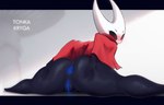 animal_humanoid anus arthropod arthropod_humanoid big_butt black_body blue_anus blue_pussy blush butt butt_grab female flexible genitals glowing glowing_anus glowing_genitalia glowing_pussy hand_on_butt hi_res hollow_knight hornet_(hollow_knight) humanoid pussy rear_view solo splits spread_butt spread_legs spreading team_cherry thick_thighs tonka_kryga