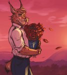 Rating: s
ID: 3093712
Date: 2021-12-28 01:05:43 -0500
Status: active
Score: 48
anthro biped blacksad blue_bottomwear blue_clothing blue_pants bottomwear bouquet clothed clothing collared_shirt dress_shirt felid feline flower fur hi_res holding_bouquet holding_flower holding_object joe_dunn looking_at_viewer lynx male mammal markings pants plant shirt solo spots spotted_body spotted_fur sunset topwear vhkansfweer whiskers post #3093712