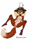 2023 anthro armor biped breasts brown_body brown_fur canid canine claws digital_media_(artwork) dipstick_tail discreet_user eyelashes female finger_claws fox fur genitals gloves_(marking) goggles_on_headwear half-closed_eyes hands_on_knees hands_on_legs headgear helmet hi_res looking_at_viewer lying mammal markings mostly_nude_anthro mostly_nude_female mouritzeen_(lenyavok) multicolored_body multicolored_fur narrowed_eyes nipples on_back orange_body orange_fur plantigrade presenting presenting_pussy purple_eyes pussy simple_background small_breasts solo spread_legs spreading tail tail_markings toe_claws white_background white_body white_fur