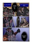 absurd_res anthro blood bodily_fluids canid canine canis comic english_text fight heartlessfang hi_res male mammal muscular muscular_anthro muscular_male mythological_canine mythological_creature mythology text werecanid werecanine werecreature werewolf wolf